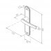 Fechadura Concept Interna 40mm Espelho Cromado ESP 401-40CI Pado