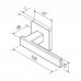 Fechadura Concept Banheiro 408-40CB 40mm Roseta Quadrada Cromada RQ1 Pado