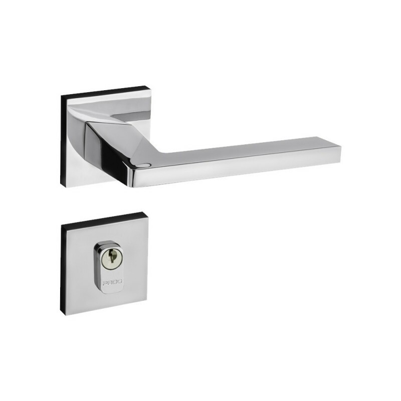 Fechadura Karli Externa 55mm Roseta Cromada RQ2 745-55PE CTL-55 CRP Pado