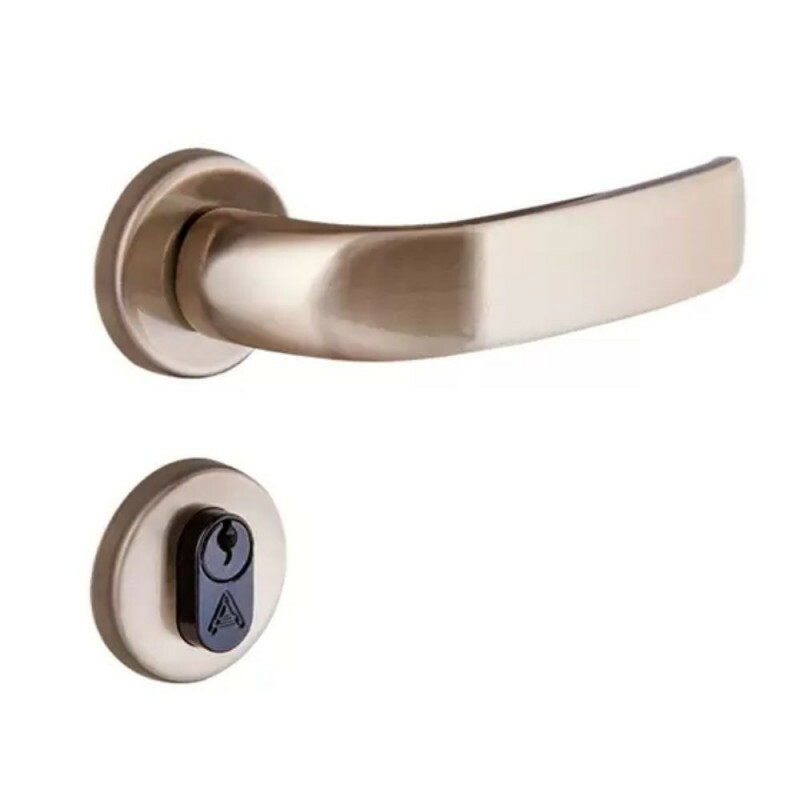 Fechadura Home Externa  55011 Roseta Bronze Latonado 55mm Aliança