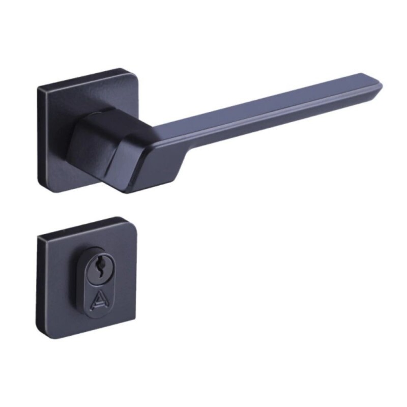 Fechadura Vega Externa 4741 Roseta Preta 40mm Aliança