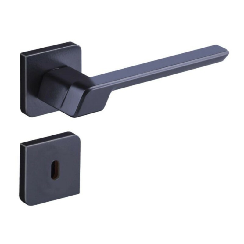 Fechadura Vega Interna 4742  Roseta Preta 40mm Aliança