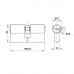 Cilindro Europerfil 120mm Latão Cromado CL3120-LC Arouca