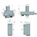 Fechadura de Sobrepor Com Trava Cilindro PK Multiponto Inox Escovado Ros42 Soprano