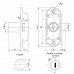 Fechadura Para Armário de Cremona 0730 com Travamento em 3 Pontos Cromado 06506.0730.30 Soprano