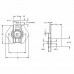 Fechadura para Gaveta 301 com 22mm Segredos Iguais CCSI Niquelado Stam