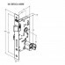 Fechadura 803/IX40 Externa Roseta Redonda Escovada 40mm Stam