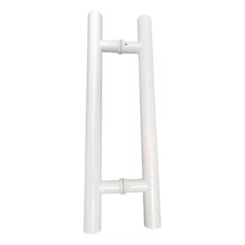 Puxador Tubular 30cm (30x20cm) Aço Inox Branco Tubo 32mm Gold