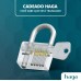 Cadeado High Security 35mm Haste Longa 60mm Cromado Blister Haga