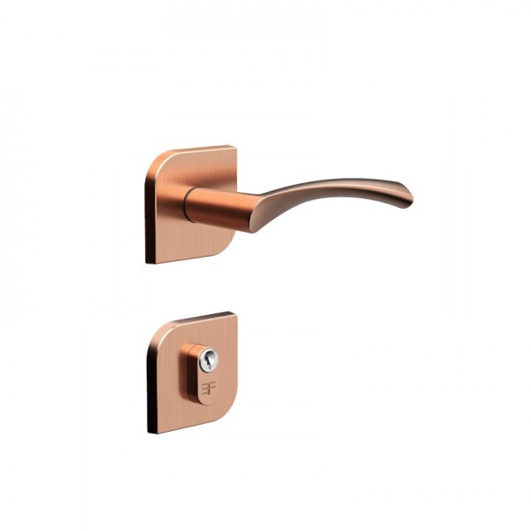 Fechadura Roseta Design Externa 40mm Rose 735E11955RO 3F