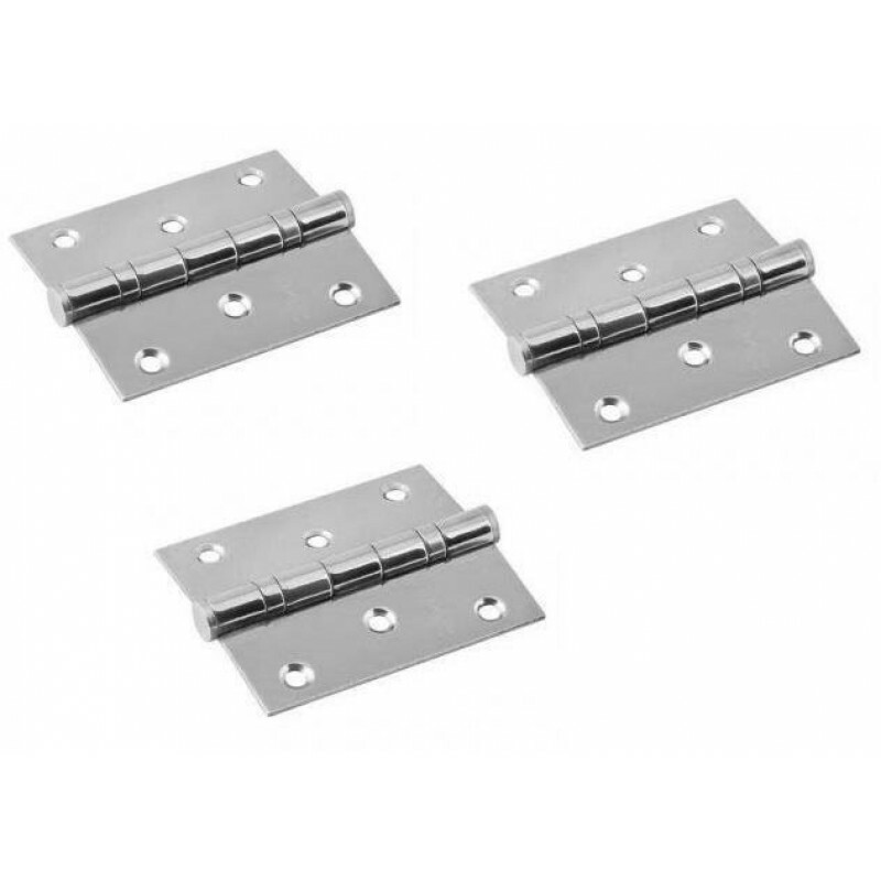 Dobradiça com Rolamento 3.1/2"X3" Cromado Cartela com 3 unidades Kala