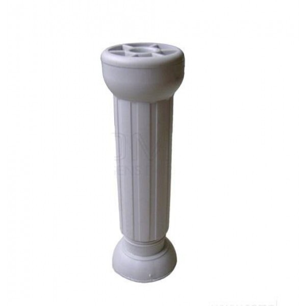 Pé Armário Reg Coluna 130 Mm Branco Completa