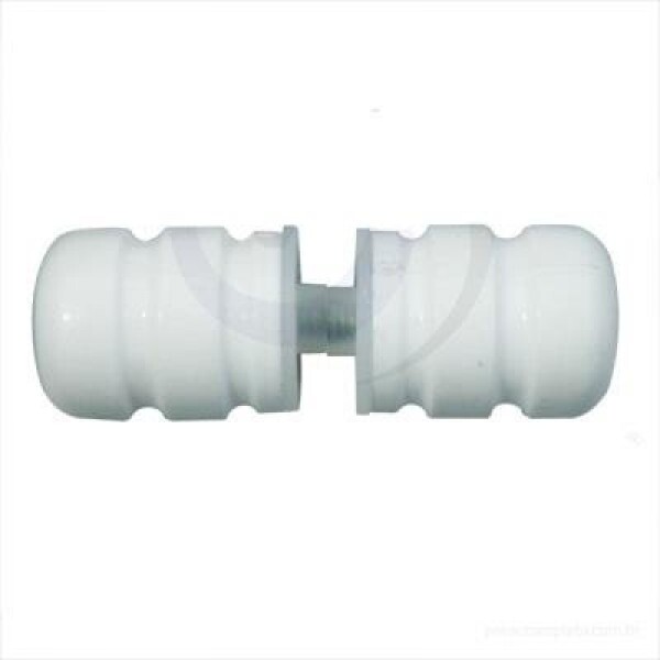 Puxador para Box Abs Boleado Branco Completa