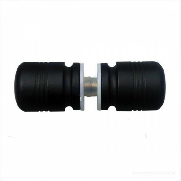 Puxador para Box Abs Boleado Preto Completa