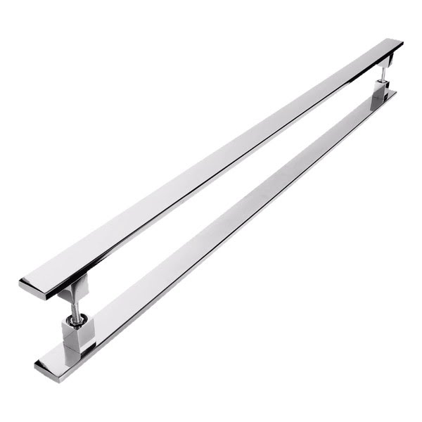 Puxador Barra Chata Inox Polido (BCH 40X10) 1000mm (1 metro) CIA