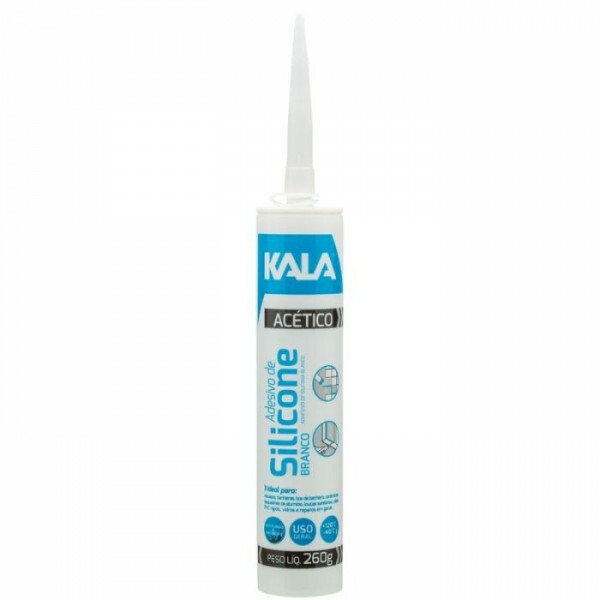 SILICONE ACETICO BRANCO 260G - KALA