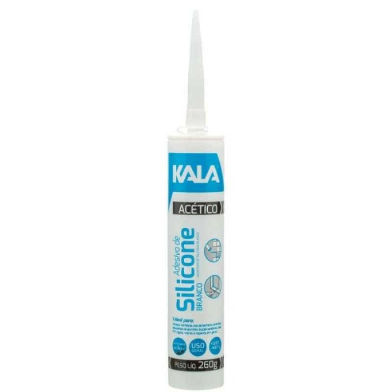 SILICONE ACETICO BRANCO 260G - KALA